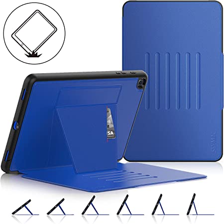 Galaxy Tab A 10.1 Case, Shockproof Protective Cover Auto Adsorb Stand with Multi-Angle Feature for Samsung Galaxy Tab A 10.1 SM-T510/T515/T517 2019 Released (Black/Blue)