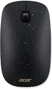 Acer Vero 3 Button Mouse | 2.4GHz Wireless | 1200DPI | Made with Post-Consumer Recycled (PCR) Material | Certified Works with Chromebook | Black