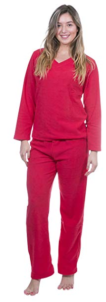 Totally Pink Women's Warm and Cozy Fleece Pajama Set