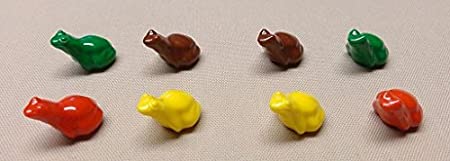 LEGO Lot of 8 Frogs (very small!)