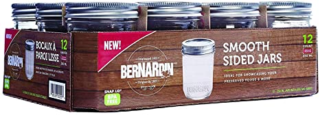 Bernardin 20250 250ml Regular Mouth Mason Jar, Clear