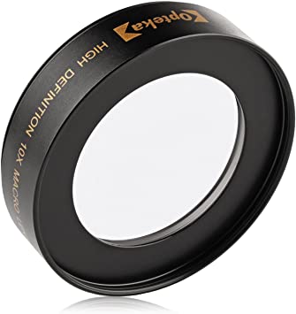 Opteka Achromatic 10x Diopter Close-Up Macro Lens for Canon EOS-M, M200, M100, M50, M10, M6, M5, M3, M2 Compact Digital Mirrorless Cameras (Fits 43mm, 49mm and 52mm Threaded Lenses)