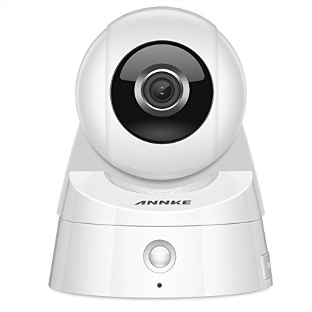 ANNKE HD 1080p Wireless Wi-Fi Camera with 2-Way Audio, 2.0MP Sensor, and Infrared Motion Detection Black