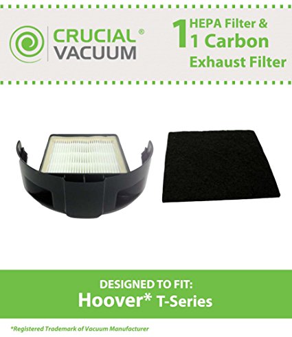 Filter Kit for Hoover T-Series Upright Vacuums; Includes HEPA, Charcoal Filters; Compare to Part Nos. 303172001, 303172002, 902404001; Designed & Engineered by Think Crucial