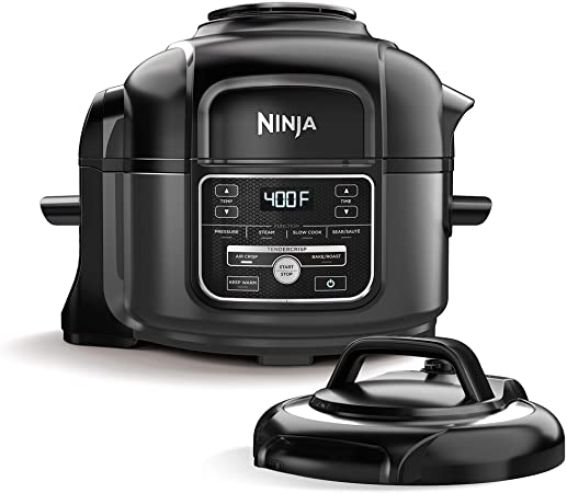 Ninja Foodi 7-in-1 Pressure, Slow Cooker, Air Fryer and More, with 5-Quart Capacity and 15 Recipe Book Inspiration Guide, and a High Gloss Finish