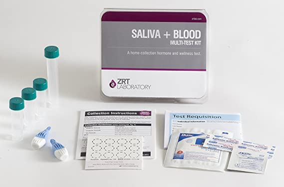 12 Hormone Comprehensive Female Profile I Home Test Kit (Saliva: E2, Pg, T, DS, Cx4; Blood: TSH, fT3, fT4, TPO)