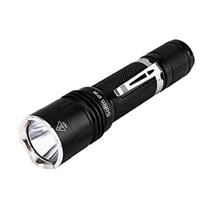 Sofirn SF36 LED Flashlight Powerful 1100 Lumens LED Flashlight Torch Cree V6 LED Compact Camping Emergency Searchlight IPX8 Waterproof Multiple Modes Powered by 1x 18650 Lithium Battery (Excluded)