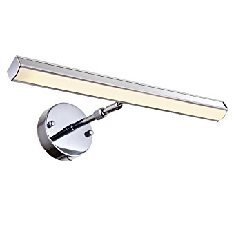 Letsun LED Vanity Light Bathroom Light LED Wall Light, Super Angle and Extension-Type 360 degree Rotation , 9W, Warm White, Adjustable angle