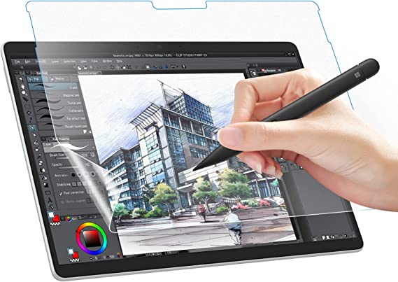 MoKo Like Paper Screen Protector for Microsoft Surface Pro 8 13-Inch 2021 / Surface Pro X, Write, Draw and Sketch with S-Pen Like on Paper, Matte Anti-Glare PET Film, Matte