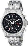 SOampCO New York Mens 50031 Monticello Quartz Day and Date Stainless Steel Watch