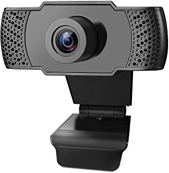 Whew 1080P HD Webcam with Microphone, Video Call Available Pro Streaming Web Camera, Widescreen USB Computer Camera for PC Mac Laptop Video Calling Conferencing Recording (Black)