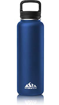 Hydrapeak Wide Mouth Vacuum Insulated Stainless Steel Water Bottle.