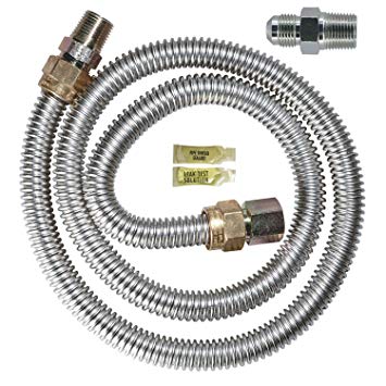 Dormont 20-3122KIT-48 Gas Dryer Installation Kit 48-Inch Length by 1/2-Inch Supply
