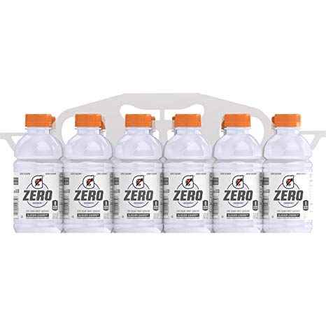 Gatorade G Zero Thirst Quencher, Glacier Cherry, 12 Fl Oz, Pack of 12