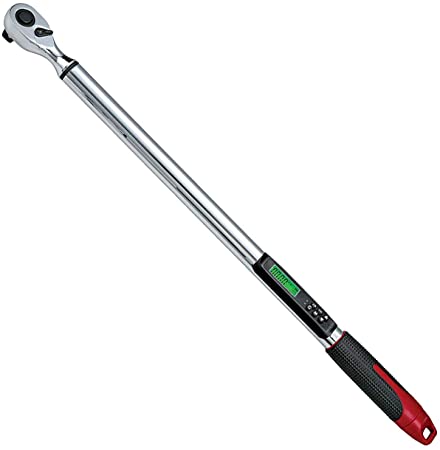 ACDelco ARM303-4A-340 Tools 12.5-250.7' lb 1/2" Angle Electronic Digital Torque Wrench with Buzzer, Vibration & Flashing Notification