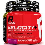 Velocity Pre Workout Powder - Increase Muscle Mass Endurance and Energy - 50 Servings - Quality Strength Training Supplement w Creatine Monohydrate