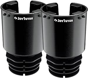 JOYTUTUS Cup Holder Expander for Car, 2 Pack Car Cup Holder Expander for YETI, Hydro Flask, Nalgene, Large Car Cup Holders Hold 18-40 oz Bottles and Mugs, Universal Car Cup Holder Adapter