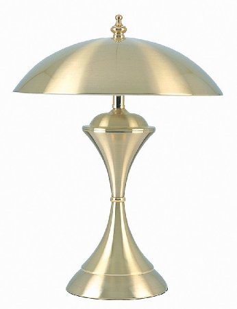 Ore International K315 15-Inch 50-Watt 3-Way Touch Lamp, Brushed Gold