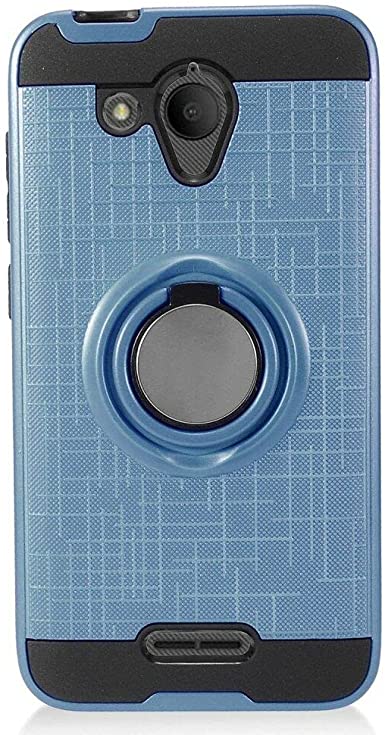 Alcatel Tetra Case, Shock Resistant Brushed Texture Soft TPU Phone case Anti-Fingerprint Flexible Full-Body Protective Cover for Alcatel Tetra 5041C (Blue)