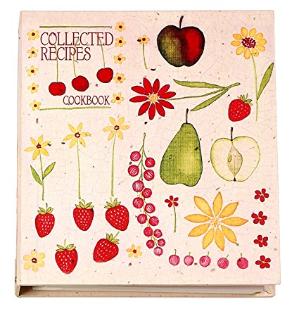 Meadowsweet Kitchens Recipe Card Cookbook Organizer - Fruit 'n Flowers