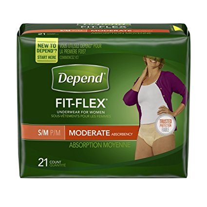 Depend For Women Fit-Flex Underwear Small/Medium - 21 CT