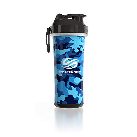 Double Wall Bottle, 25 oz Shaker Cup, Camo Blue