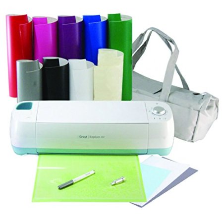 Cricut Explore Air Machine Bundle with Adhesive Rainbow Vinyl & Transfer paper