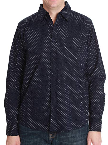 Whiskey and Oak Mens Slim Fit Long Sleeve Button Down Shirts