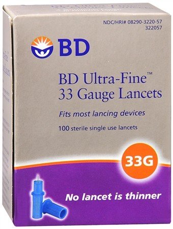 BD BD Ultra-Fine 33 Gauge Lancets, 100 each (Pack of 3)