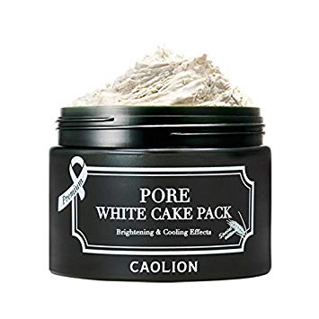 Caolion Premium Pore White Cake Pack - Removes Pore Impurities and Dead Skin Cells, Hydrates Pores, And Moisturizes with Natural Element - 1.76 oz.
