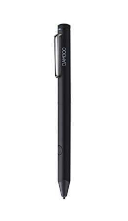 Wacom Bamboo Fineline 3 Smart Stylus (3rd Generation) in Black / Active Touch Pen for Apple iOS Touchscreen Input Devices such as iPhone or iPad