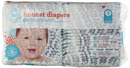 Honest Company Size 2 Diapers Anchors and Stripes Design 12-18 Pounds Pack of 40