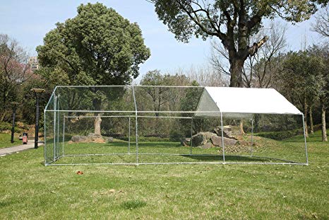 walnest Large Chicken Coop Chicken Cage Walk-in Pens Outdoor Ranch Crate Rabbit Chinchilla Ferret Gerbil Poultry Cage Enclosure Pet Exercise and Playpen Pen Pet Exercise with Cover