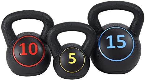 Sporzon! Wide Grip Kettlebell Exercise Fitness Weight Set