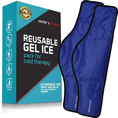 Cold Therapy Gel Pack – Ice Pack for Neck and Shoulders – Reusable Freezer Gel Pad for Swelling, Injuries, Headache – Blue Cold Compress Pack