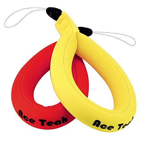 Ace Teah Waterproof Camera Strap Floating Camera Writst Strap for Waterproof Camera or Cellphone Dry Bag, Waterproof Float Strap for Underwater GoPro Nikon Canon Camcorders Keys 2 Pack Yellow Red