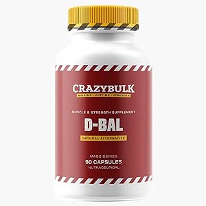 CrazyBulk D-BAL Muscle Builder Strenght Gain Crazy Bulk - 90 Capsules- Made in India