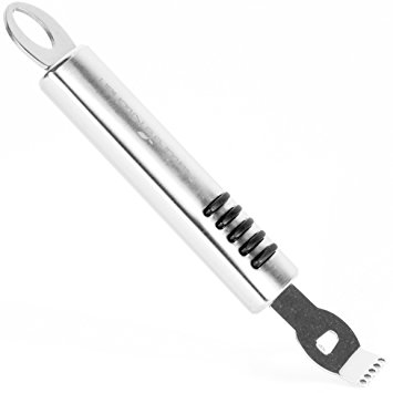Lemon Zester Tool by Nature’s Kitchen - Commercial Grade Stainless Steel