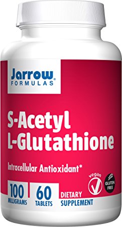 Jarrow Formulas S-Acetyl L-Glutathione Intracellular Antioxidant Tablets, 60 Count