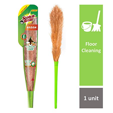 Scotch-Brite Fiber Broom for Easy Cleaning (No-Dust)