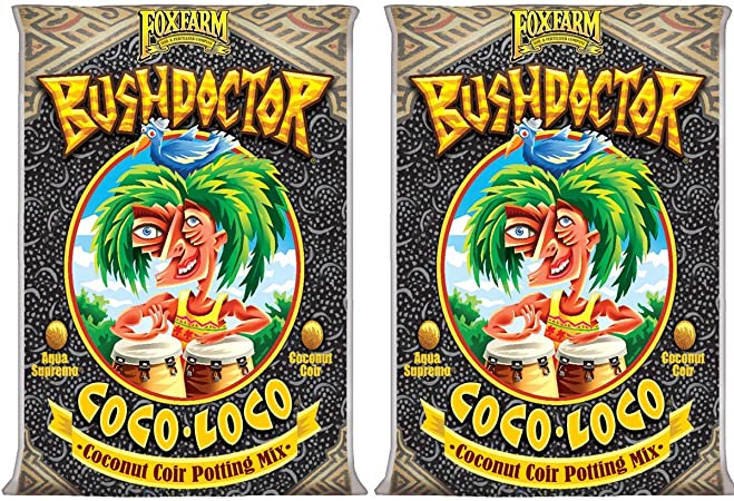 FoxFarm FX14100 Bush Doctor Coco Loco Plant Garden Potting Soil Mix, 2 Cubic Feet (2 Pack)