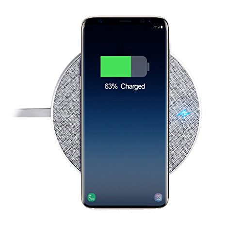 Fast Wireless Charger ,LEKANG Wireless Charger Pad for iPhone X, iPhone 8/8 Plus,Samsung Galaxy S6/S7.S8/S8Plus,Note 8 (No AC Adapter)