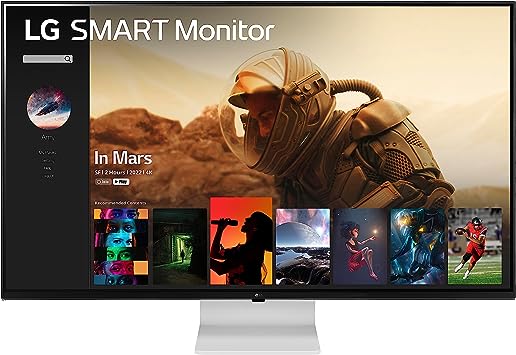 LG Smart Monitor (43SQ700S) -43-Inch 4K UHD(3840x2160) IPS Display, webOS Smart Monitor, ThinQ Home, Magic Remote, USB Type-C™, 2x10W Stereo Speakers, AirPlay 2, Screen Share, Bluetooth