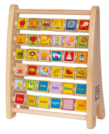 Hape - Early Explorer - Alphabet Abacus Wooden Counting Toy