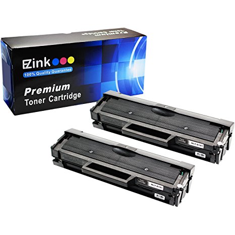 E-Z Ink (TM) Compatible Toner Cartridge Replacement for Samsung 101 MLT-D101S MLT-D101L (2 Black Toners) Compatible With ML-2165W SCX-3400FW SP-760P SCX-3405FW SCX-3400F Printer