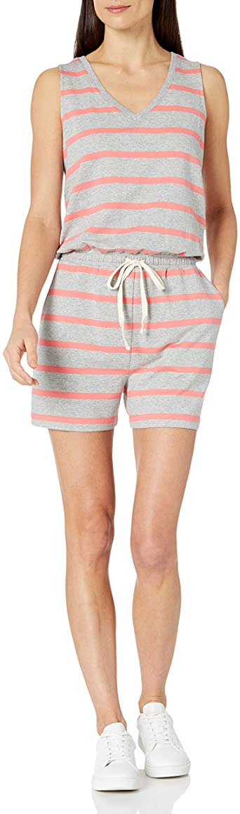 Amazon Essentials Women's Studio Terry Fleece Romper