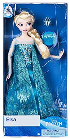 Disney Store Elsa Classic Doll with Ring - Frozen - 11 1/2'' 2018 Version