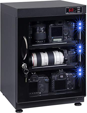 T.A.P 68L LED Digital Display Electronic Automatic Dry Cabinet Box Storage for Lens Camera Equipment Storage