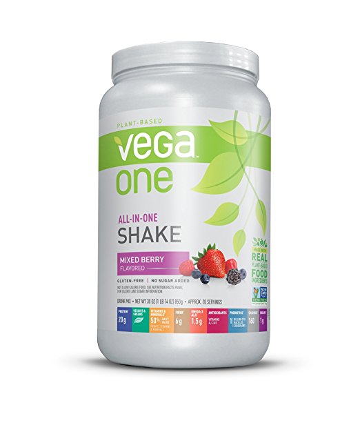 Vega One All-in-One Nutritional Shake, Berry, Large Tub, 30oz