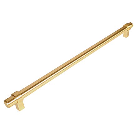 Cosmas 161-319BB Brushed Brass Cabinet Bar Handle Pull - 12-5/8" Inch (319mm) Hole Centers